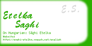etelka saghi business card